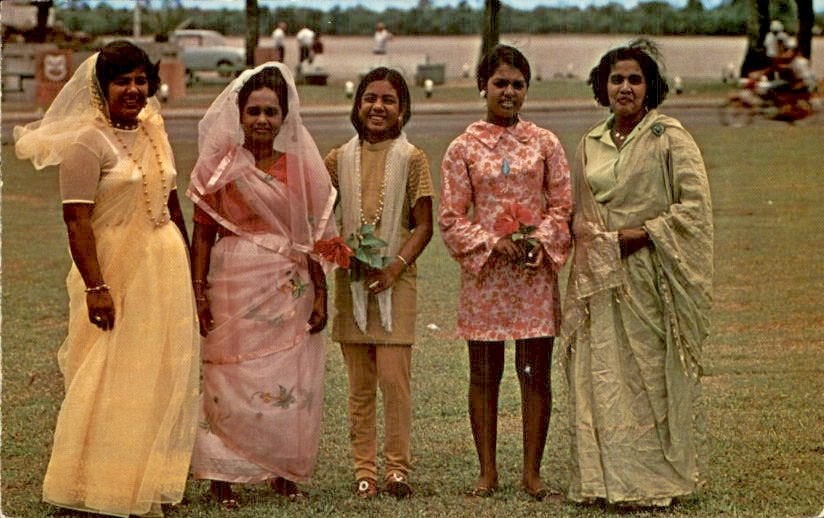 Suriname - Indian Beauties - 1960, Ophalen of Verzenden, 1940 tot 1960, Ongelopen, Noord-Holland