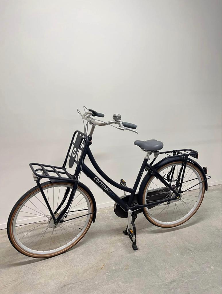 Cortina u4 28inch damesfiets transportfiets 3speed, Fietsen en Brommers, Fietsen | Heren | Herenfietsen, Ophalen, Zo goed als nieuw