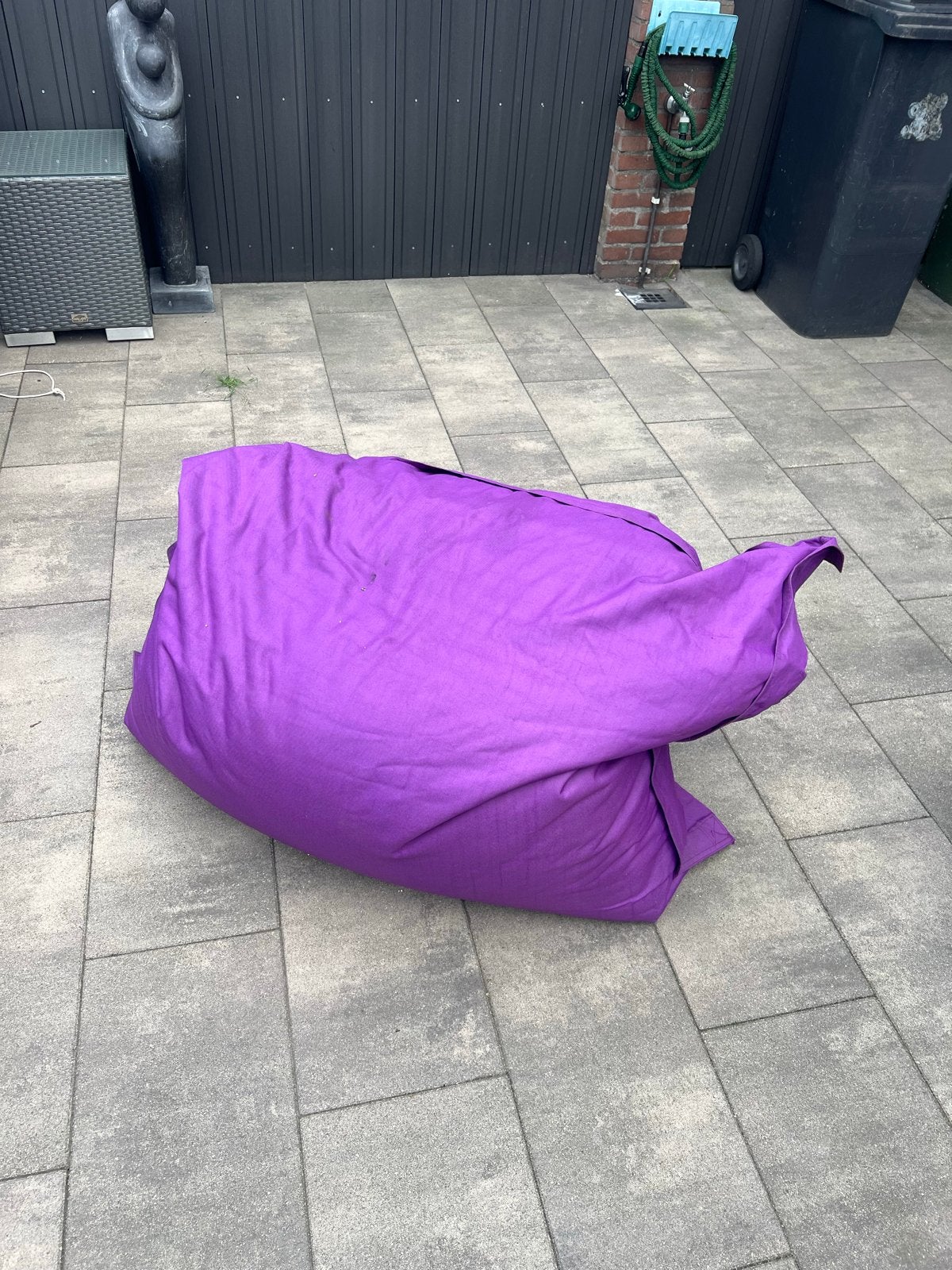 Comfortabele paarse zitzak, Ophalen, Gebruikt, Paars, Zitzak