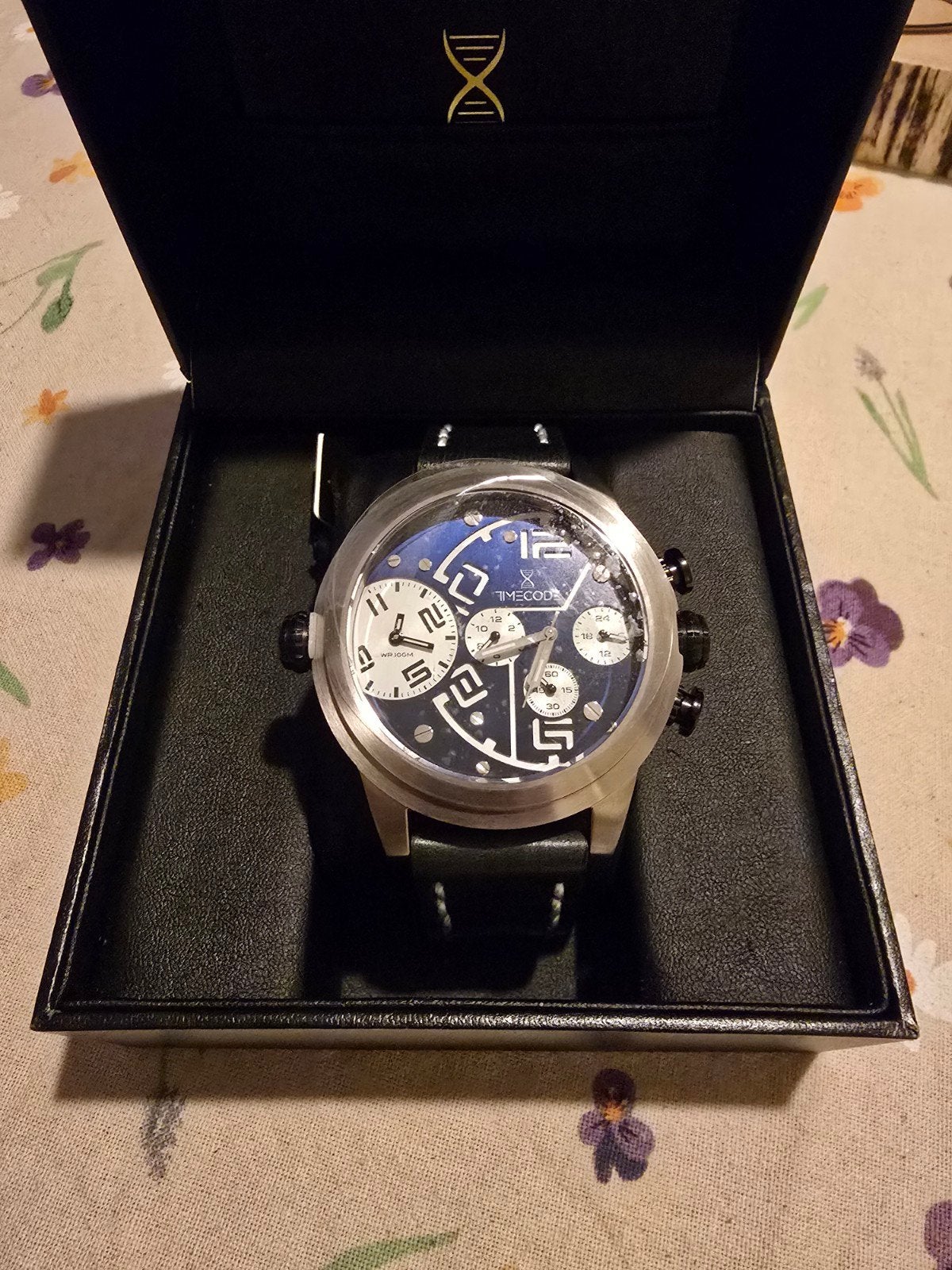 Ongebruikt Timecode herenhorloge - Quartz - Nieuwstaat, Overige merken, Leer, Staal, Polshorloge