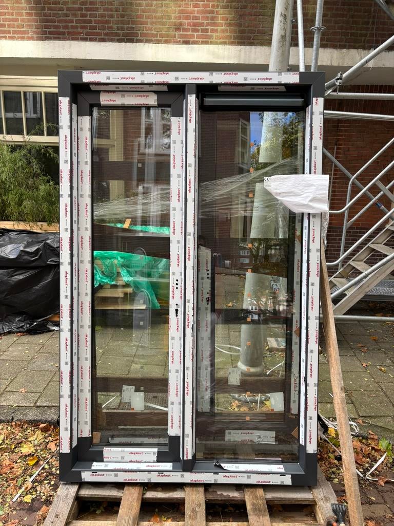 2x Balkondeur 140x220, Ophalen, Kunststof, Gebruikt, Buitendeur