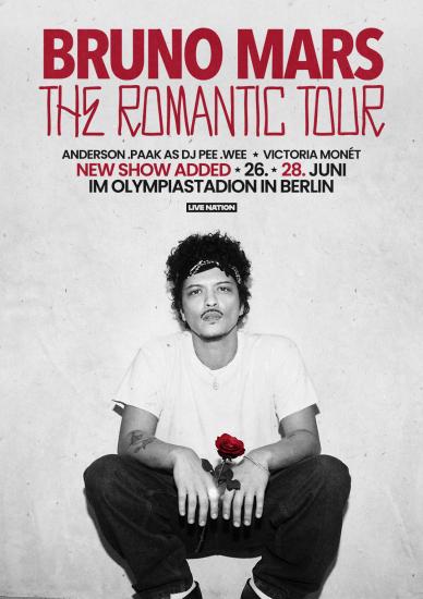 BRUNO MARS BERLIJN 28 JUNI, Tickets en Kaartjes, Twee personen, Juni