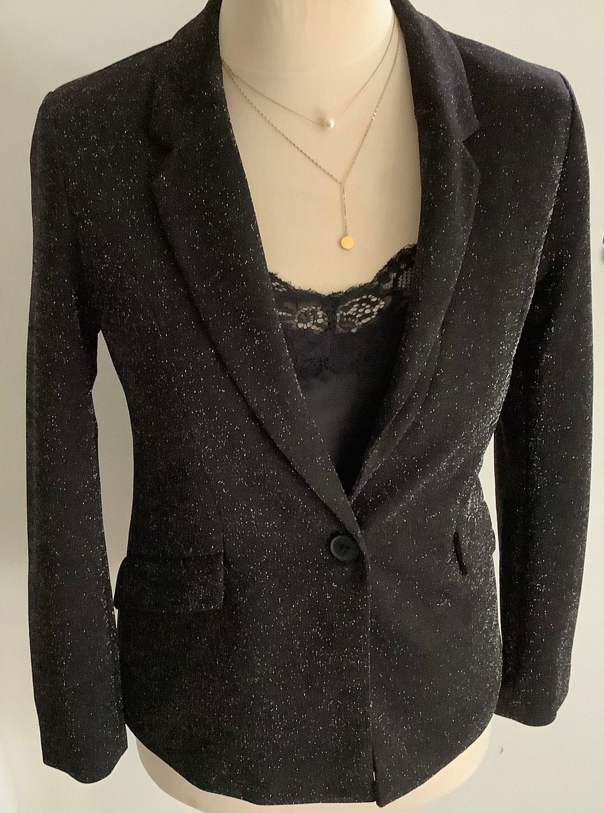 Only blazer maat 36 zwart zilver, Zwart, Nieuw, Ophalen of Verzenden, Jasje