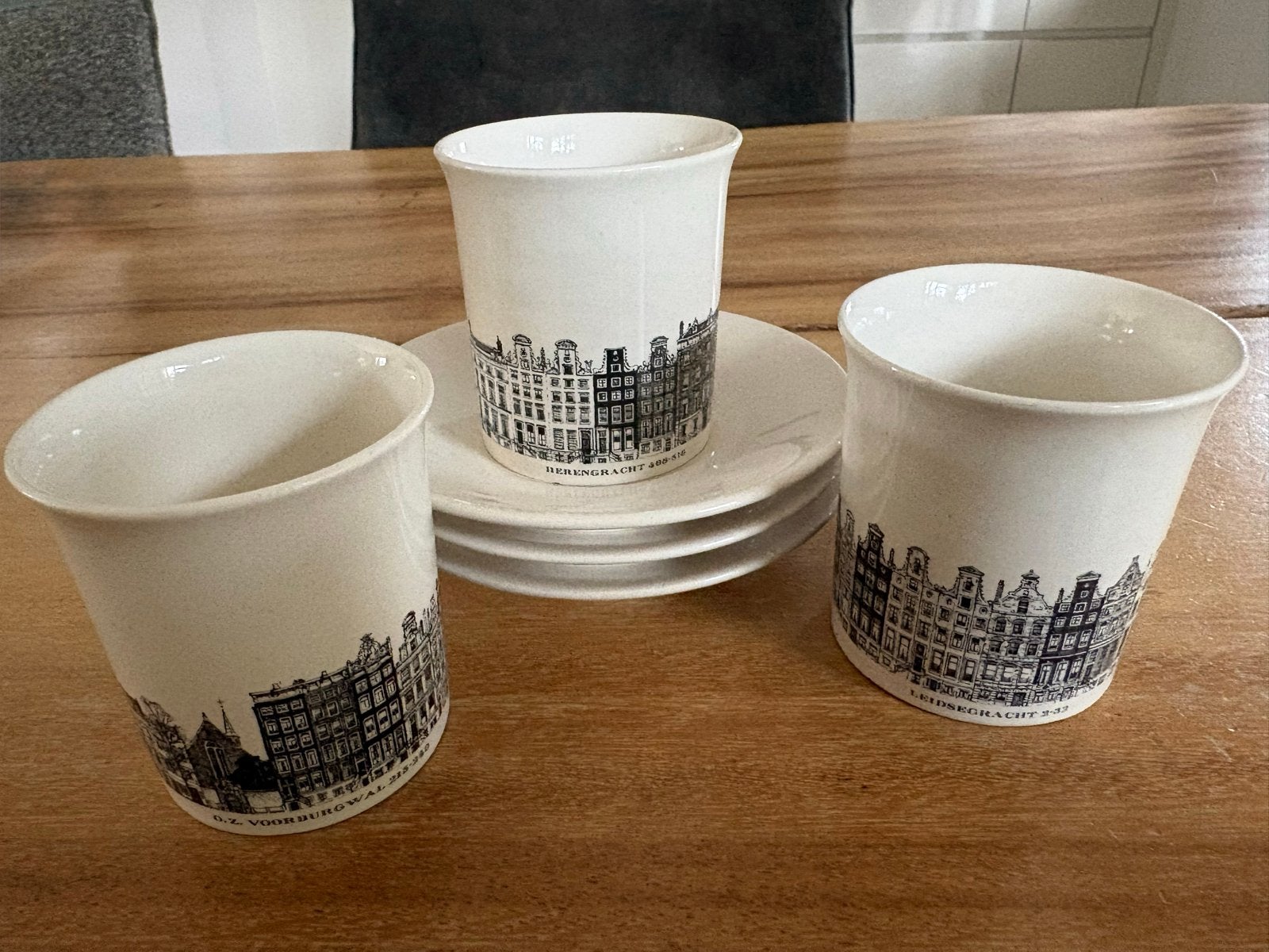 Antiek Villeroy & Boch Amsterdams Grachtenpanden Servies, Ophalen of Verzenden