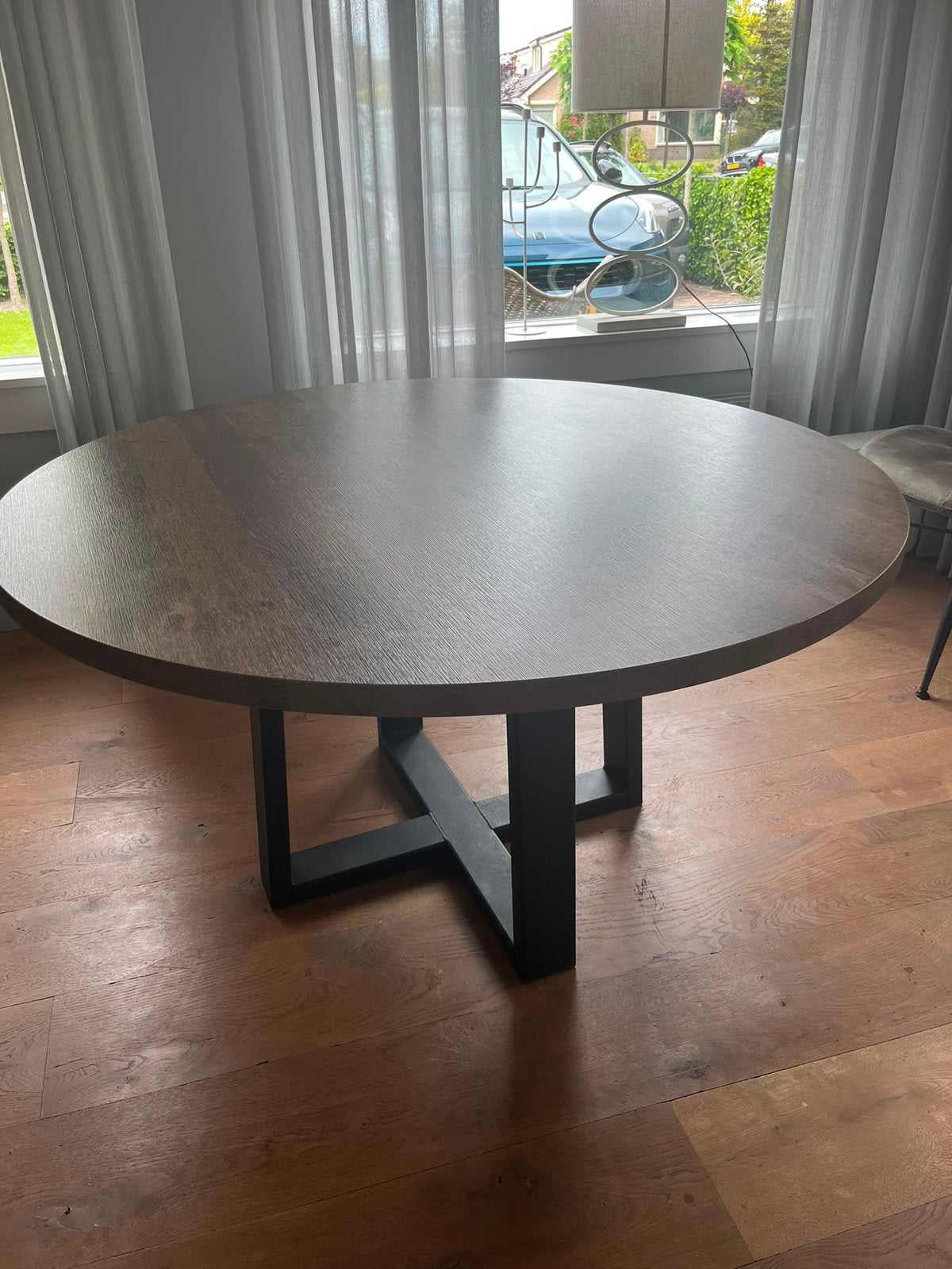 Ronde eettafel 140 cm, Huis en Inrichting, Tafels | Eettafels, Ophalen of Verzenden, Zo goed als nieuw, Rond, 100 tot 150 cm
