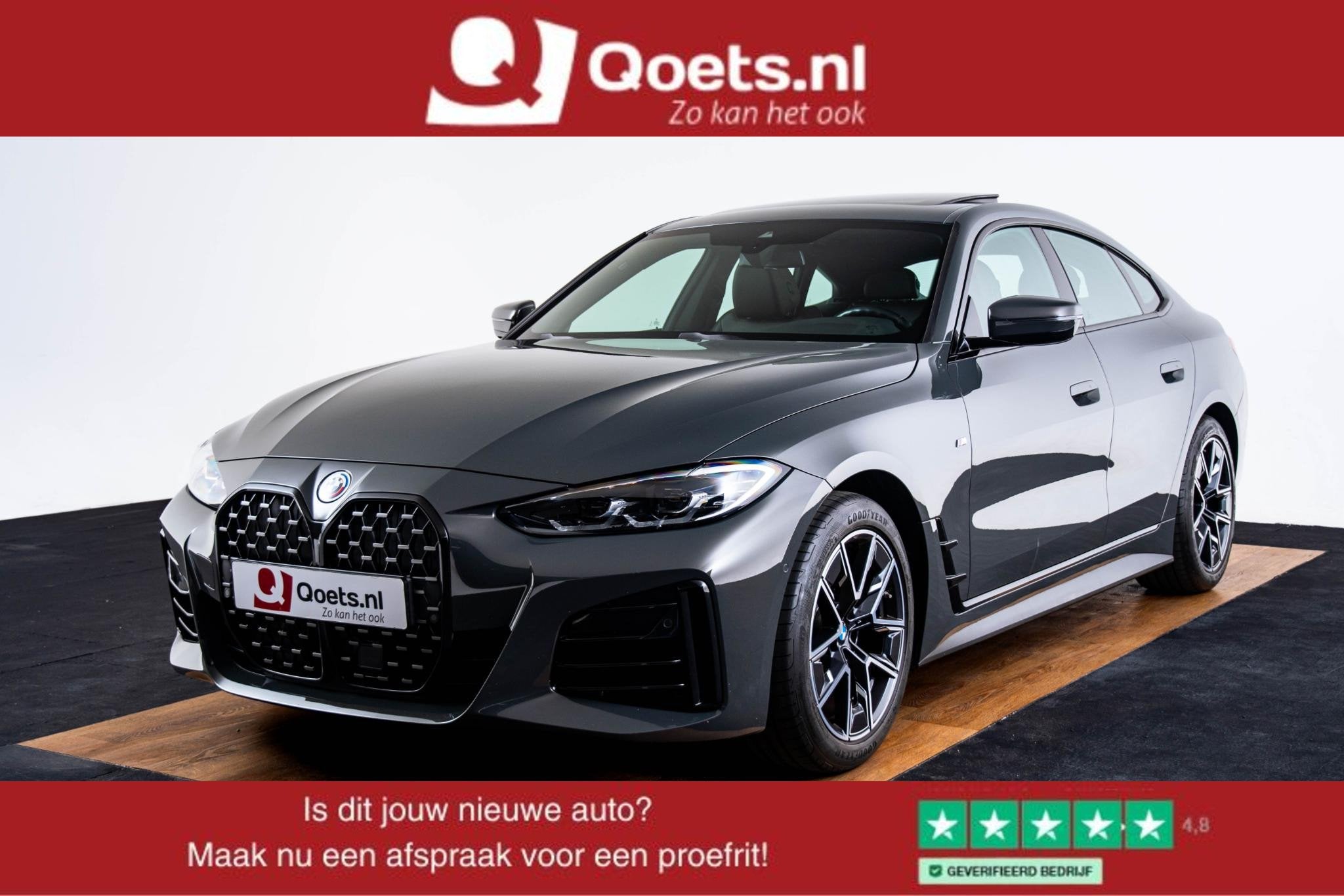 BMW 4-serie Gran Coupé 420i High Executive M-sport - Schuif, Auto's, Automaat, 1998 cc, Gebruikt, Met garantie (alle)