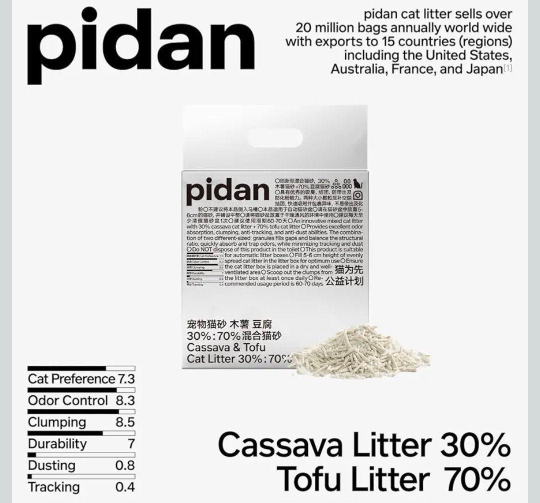 Pidan kattenbakvulling fijn !! 3 stuks., Ophalen of Verzenden, Nieuw