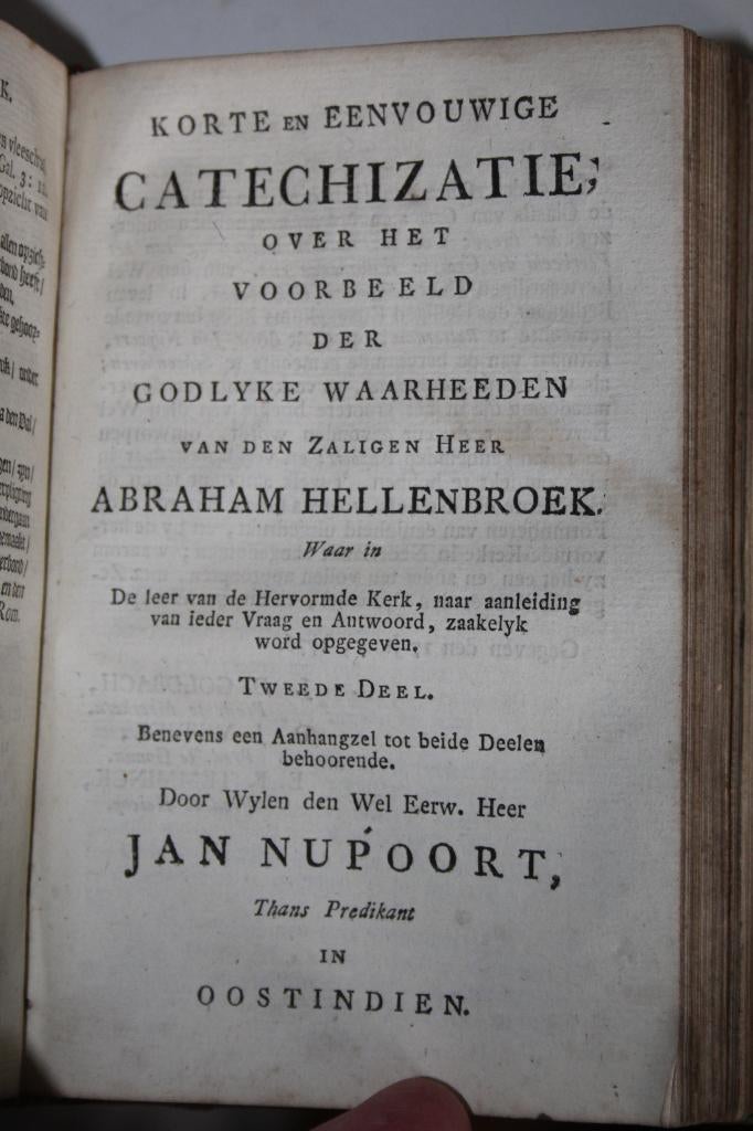 Jan Nupoort - Catechisatie over Abraham Hellenbroek (1790), Ophalen of Verzenden