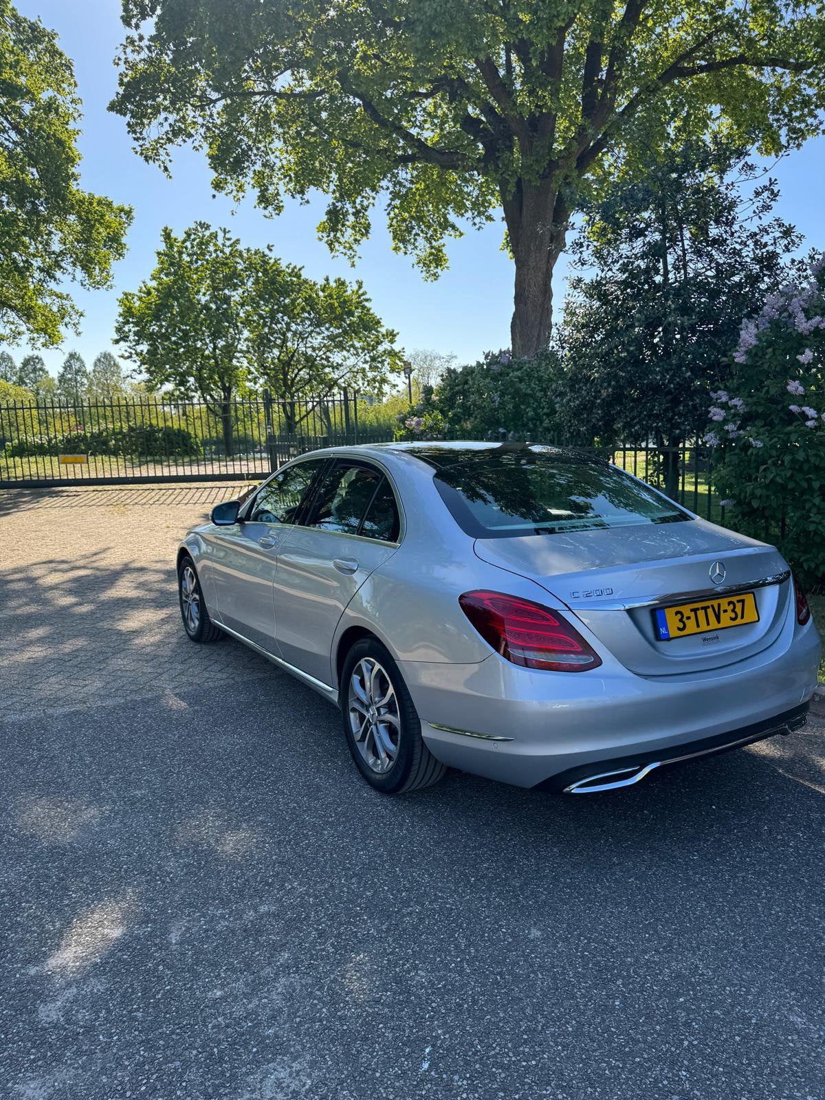 Mercedes-Benz C-Klasse C200 2.0 135KW Aut7 2014 Grijs, 1800 kg, 4 cilinders, 75 €/maand, 19 km/l