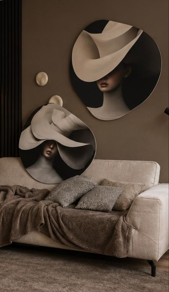 Schilderijen/ wanddeco/ organisch / japandistijl, Ophalen, Nieuw, 75 tot 100 cm, Schilderij