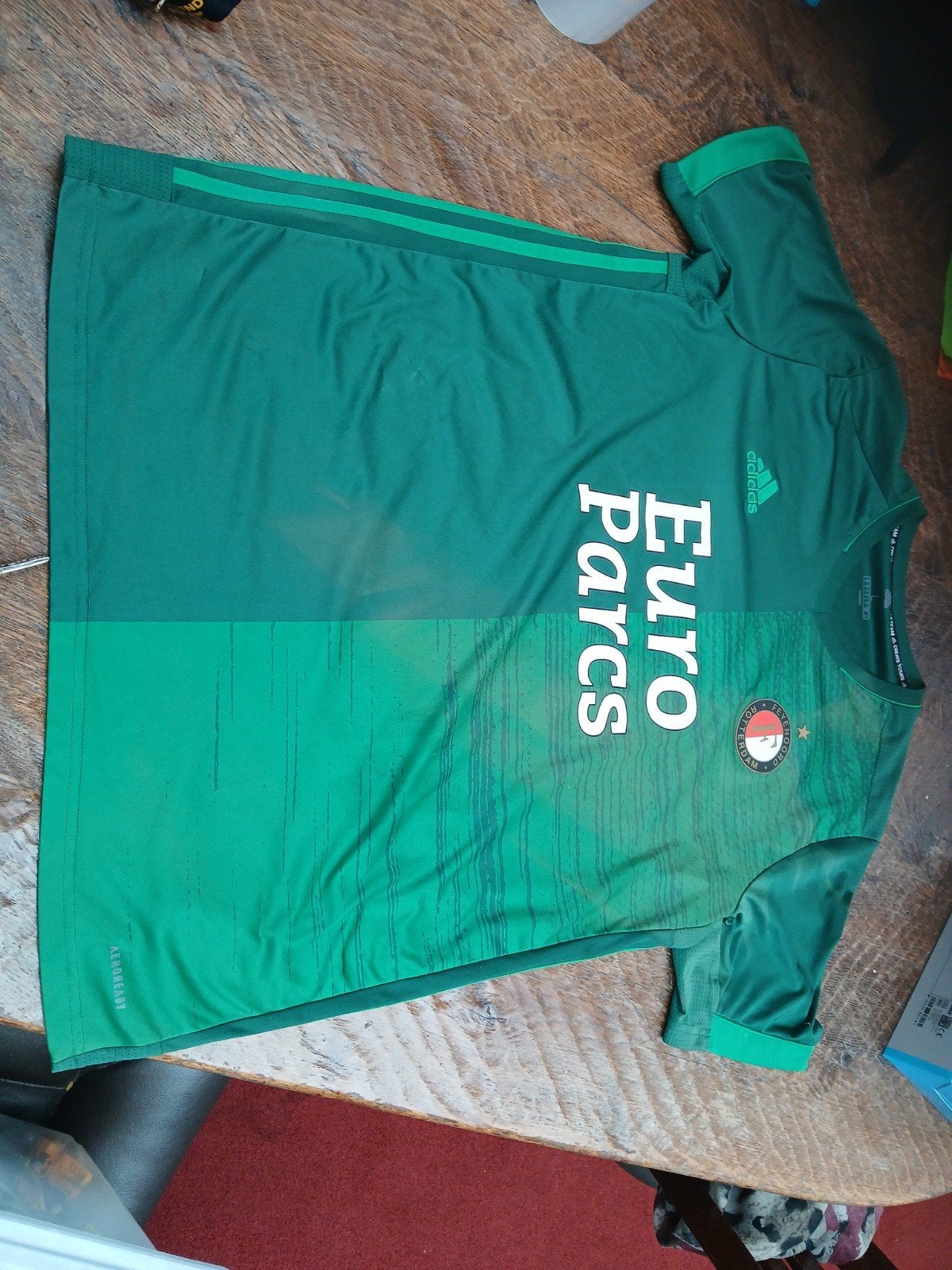 Feyenoord Uitshirt 2022/2023 - Maat L, Kleding | Heren, Sportkleding, Gedragen, Voetbal, Maat 52/54 (L), Groen, Ophalen of Verzenden