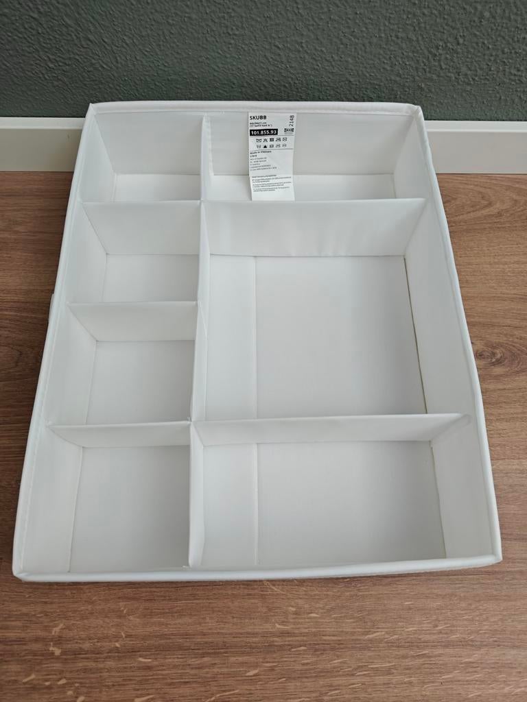 IKEA SKUBB Ladeverdeler Wit 2x (44x34x11 cm), Ophalen of Verzenden, Zo goed als nieuw