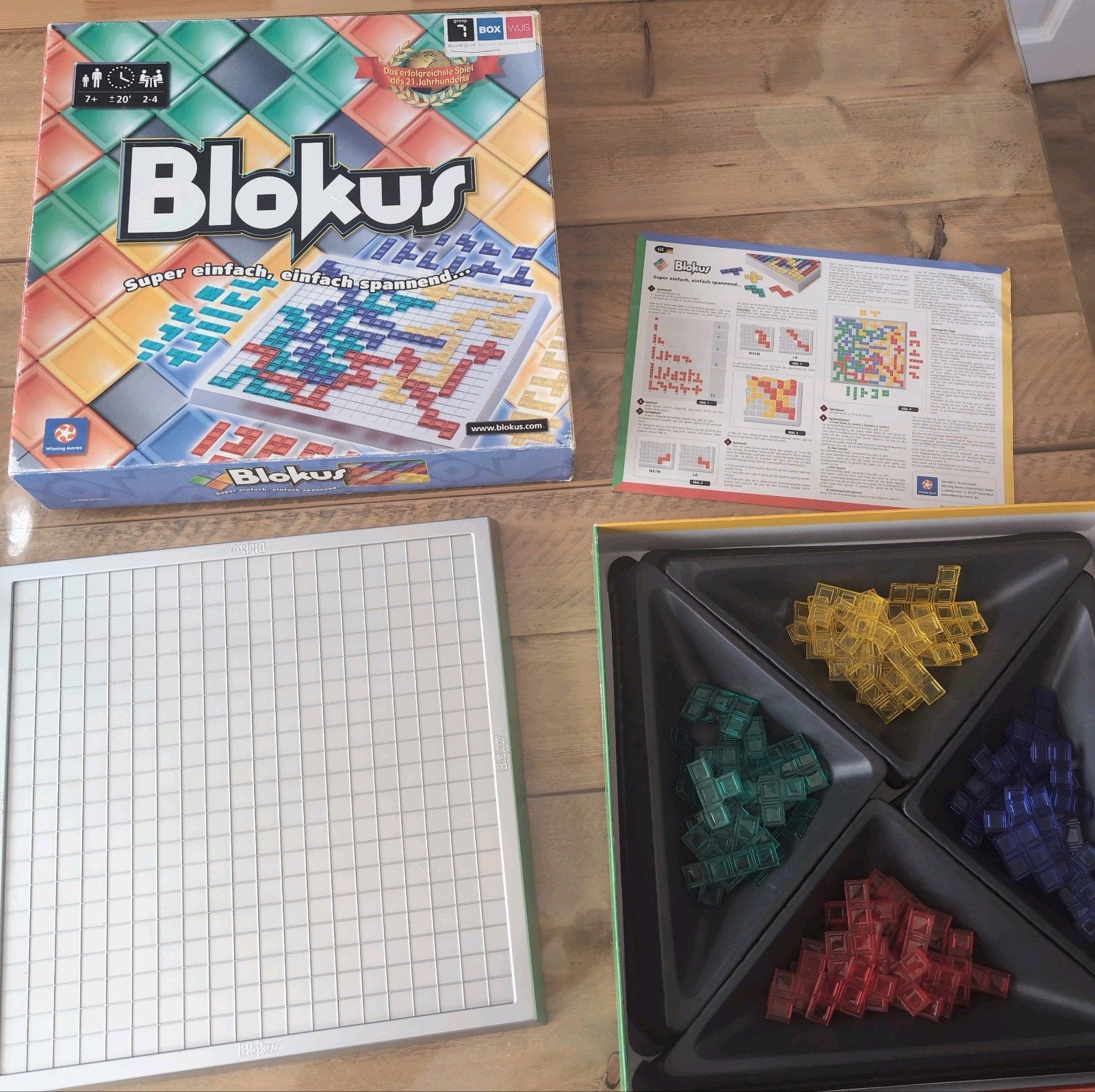 Blokus bordspel - Strategisch en kleurrijk familiespel, Drie of vier spelers, Ophalen of Verzenden, Zo goed als nieuw, Mattel Games