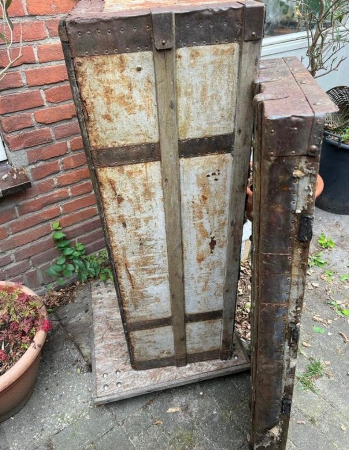 Oude roestige kisten - decoratief en uniek, Ophalen of Verzenden