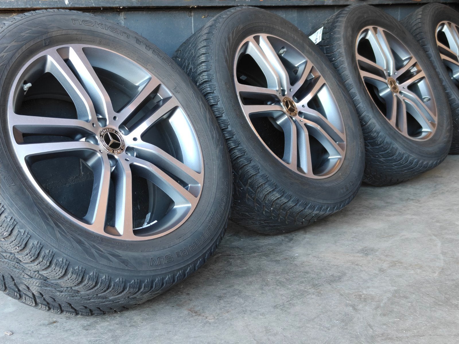 20" Originele Mercedes GLE V167 Winterset Nokian TPMS, Gebruikt, 275 mm, Banden en Velgen, Mercedes-Benz
