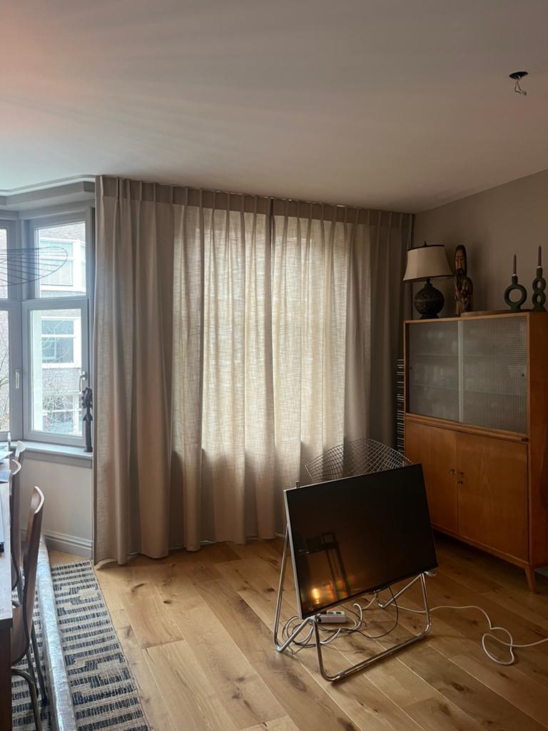 Gordijnen, sand, veneta, Ophalen, 100 tot 150 cm, 200 cm of meer, Nieuw