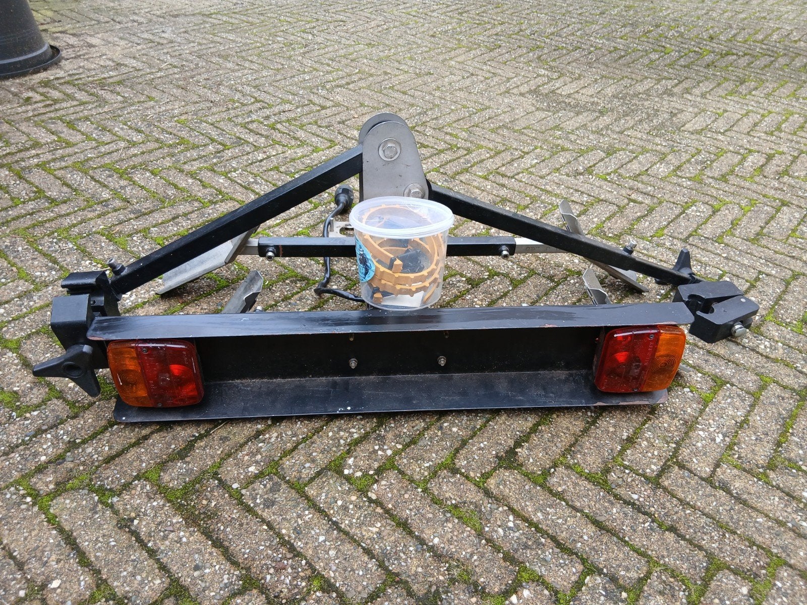 Stevige trekhaakdrager voor 2 fietsen, Auto diversen, Ophalen, 2 fietsen, Gebruikt, Trekhaakdrager