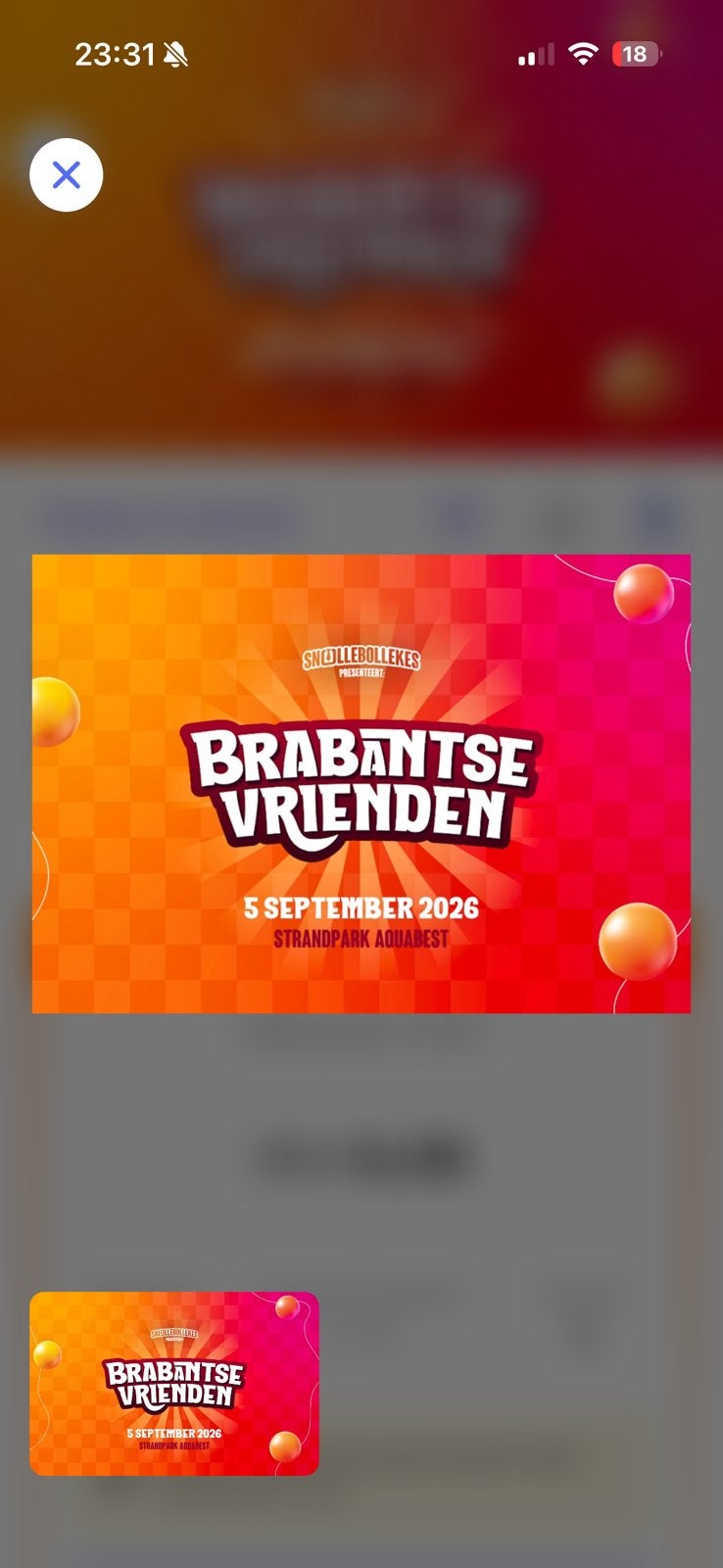 2 tickets voor brabantse vrienden, Tickets en Kaartjes, Twee personen, Overige soorten
