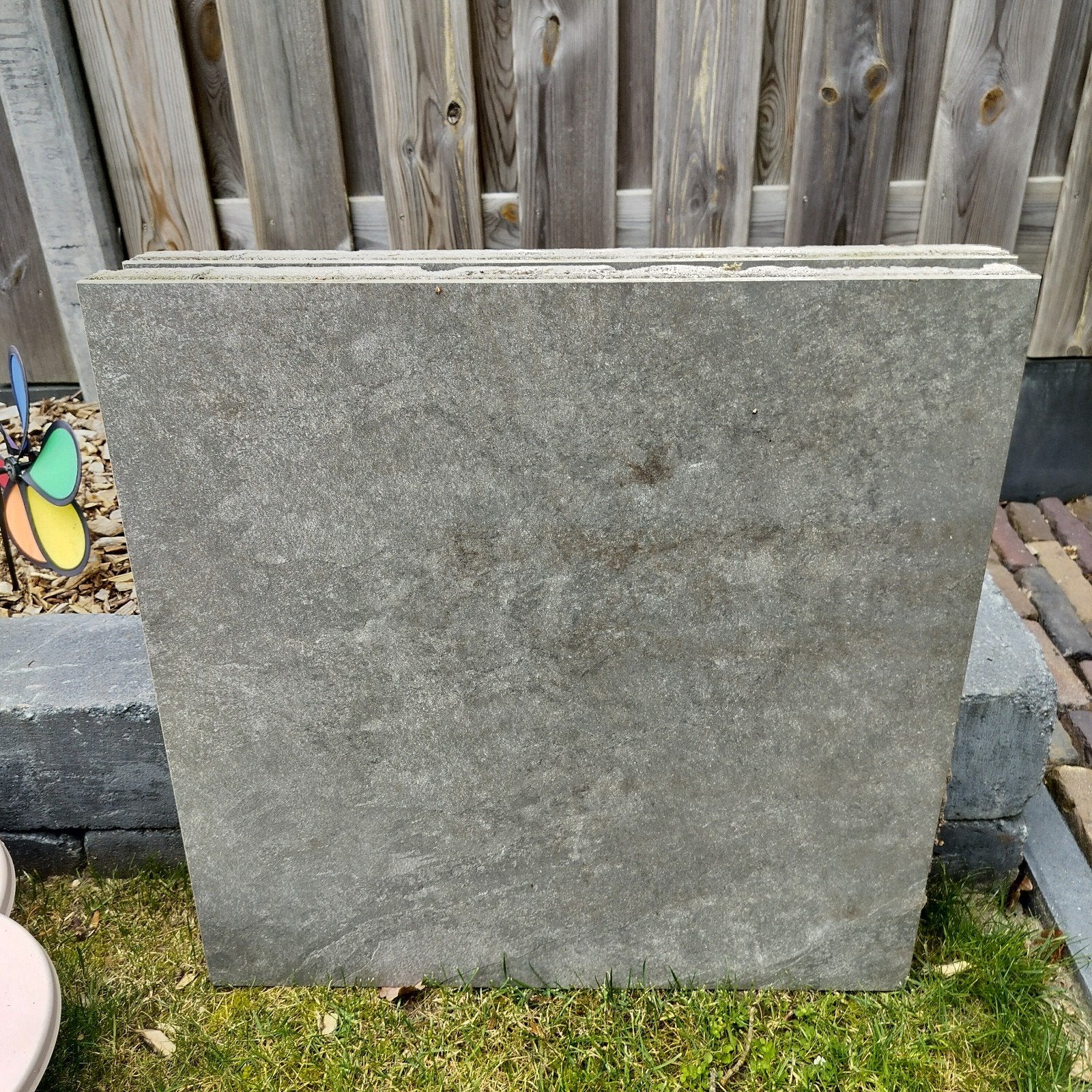 Keramische tuintegels 60x60 antraciet grijs (20 stuks), Ophalen, Gebruikt, Keramiek, 5 tot 10 m²