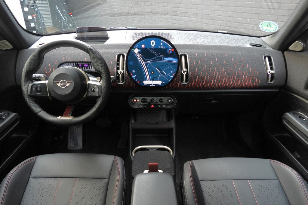 MINI Countryman S ALL4 Automaat / John Cooper Works / Pakket, Auto's, Mini, 1998 cc, 15 km/l, Gebruikt, Leder en Stof