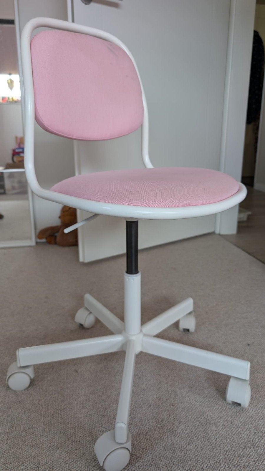 IKEA Orfjall roze bureaustoel, Ophalen, Gebruikt, Roze