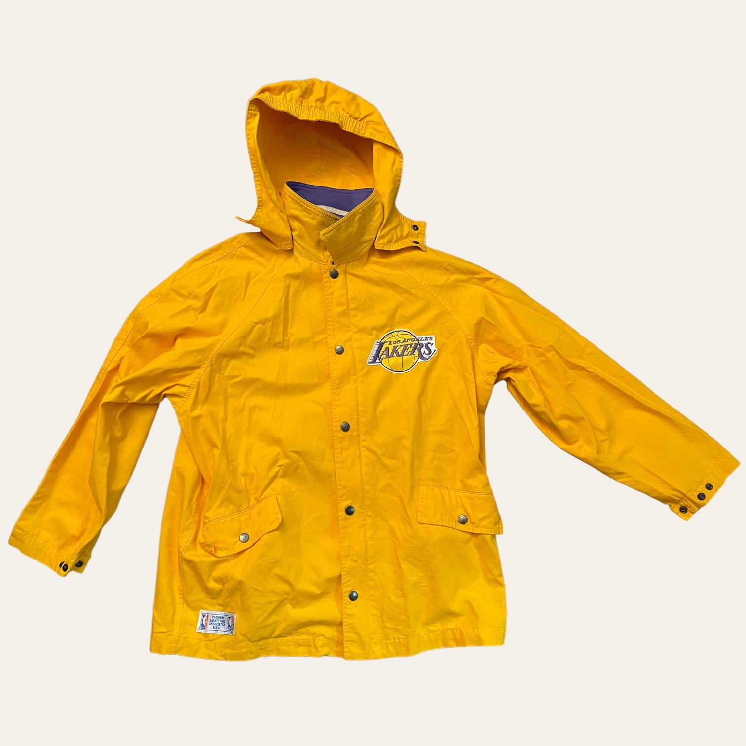 Vintage NBA 80s 90s Lakers jack basketbal retro heren jas, Ophalen of Verzenden, Kleding