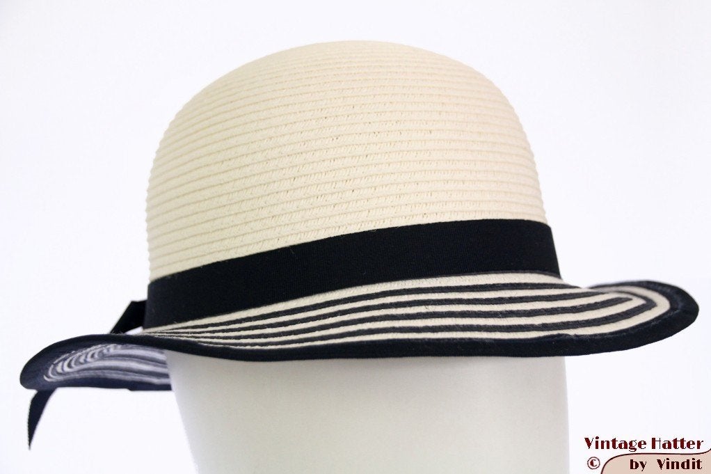 Meisjes zomerhoed wit en blauw 52 en 56 nieuw, Meisje, Hoed, Nieuw, Ophalen of Verzenden