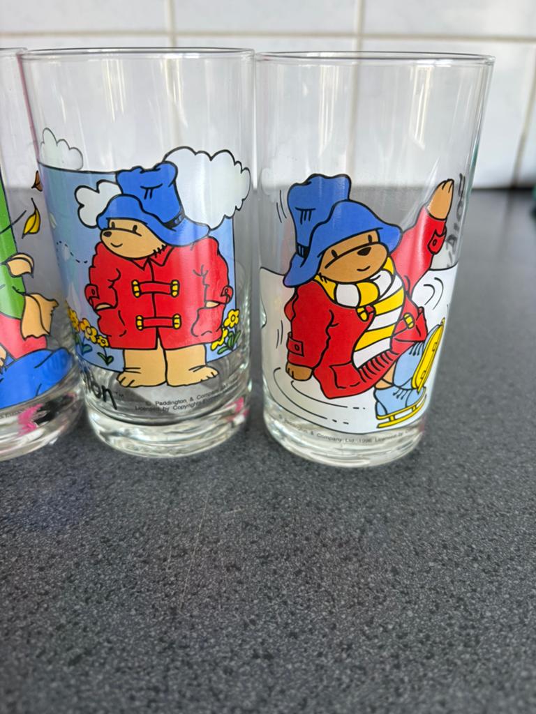 6x Beertje paddingthon glazen nieuw in doos, Ophalen of Verzenden, Nieuw