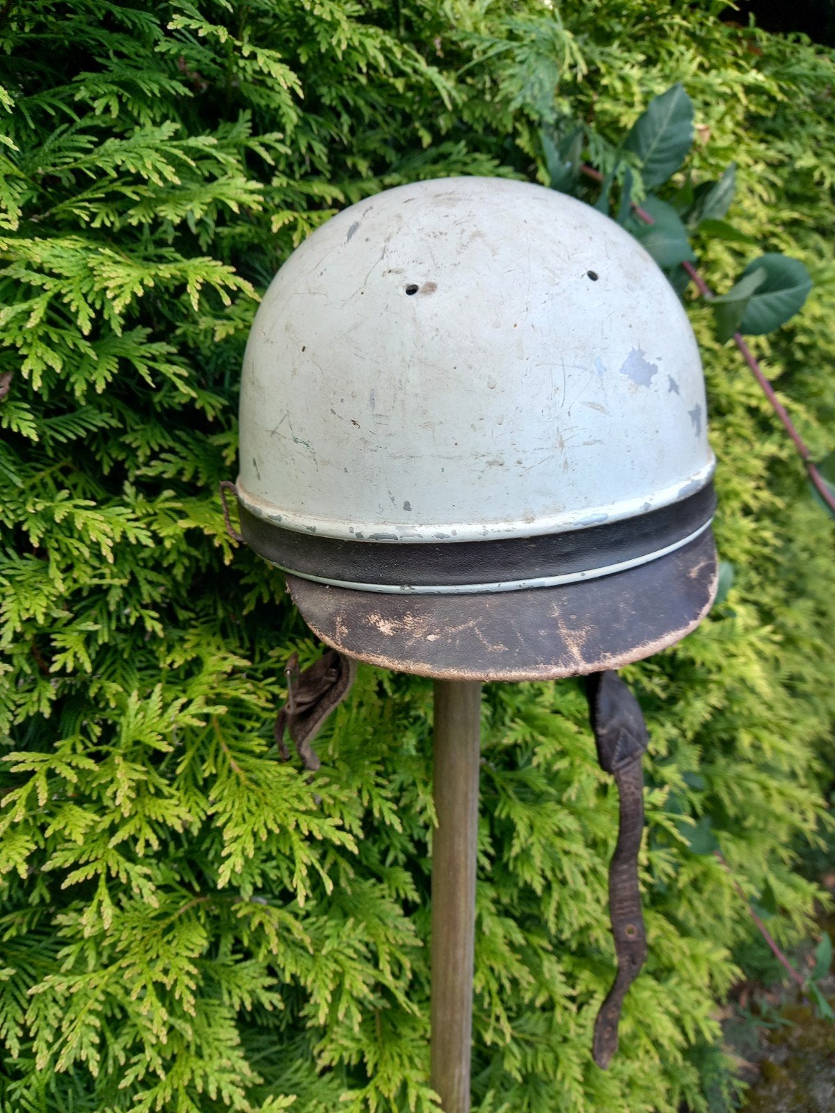 Vintage Solex/Brommer Helm Jaren '60 - Gino Paris, Fietsen en Brommers, Ophalen, Gebruikt, Medium, Gino Paris