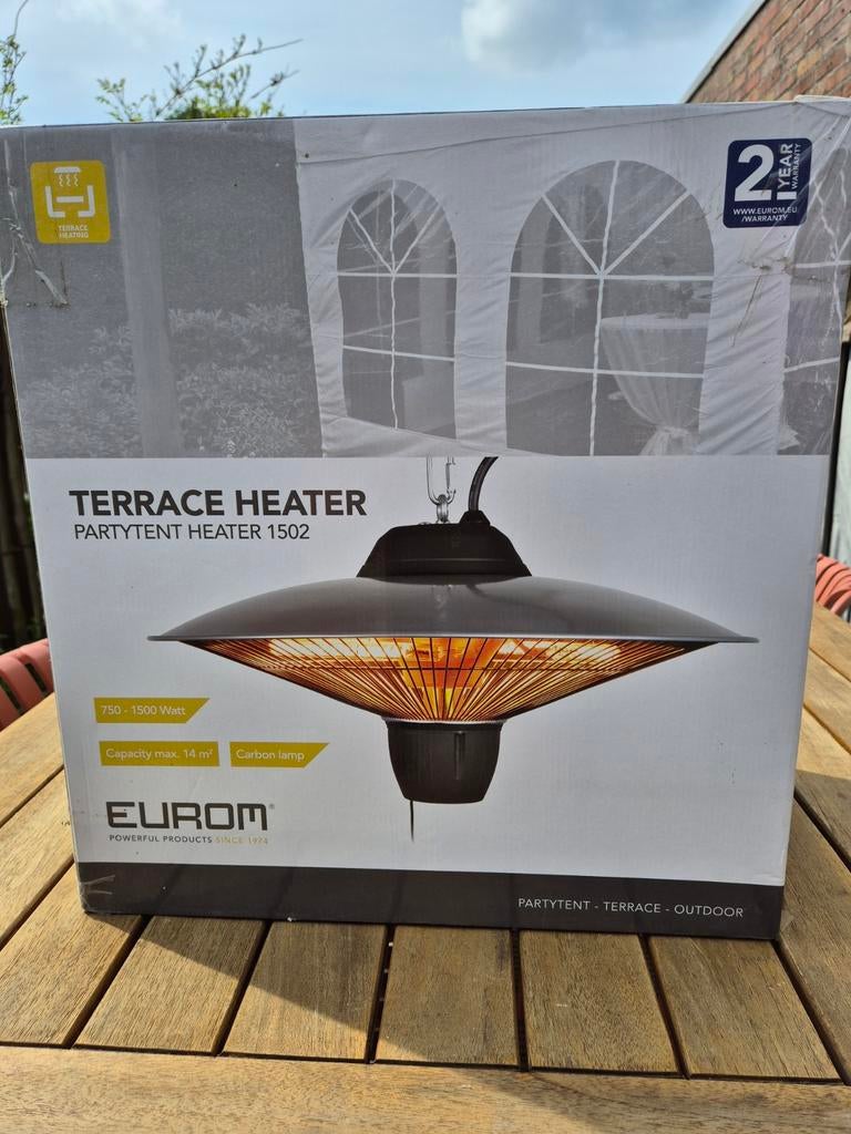 Eurom Partytent Heater 1502 - Terrasverwarmer, Ophalen, Nieuw, Elektrisch, Plafond