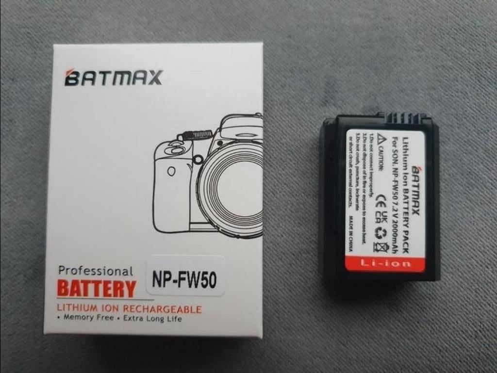 NP-FW50 voor SONY, Audio, Tv en Foto, Fotografie | Accu's en Batterijen, Ophalen of Verzenden