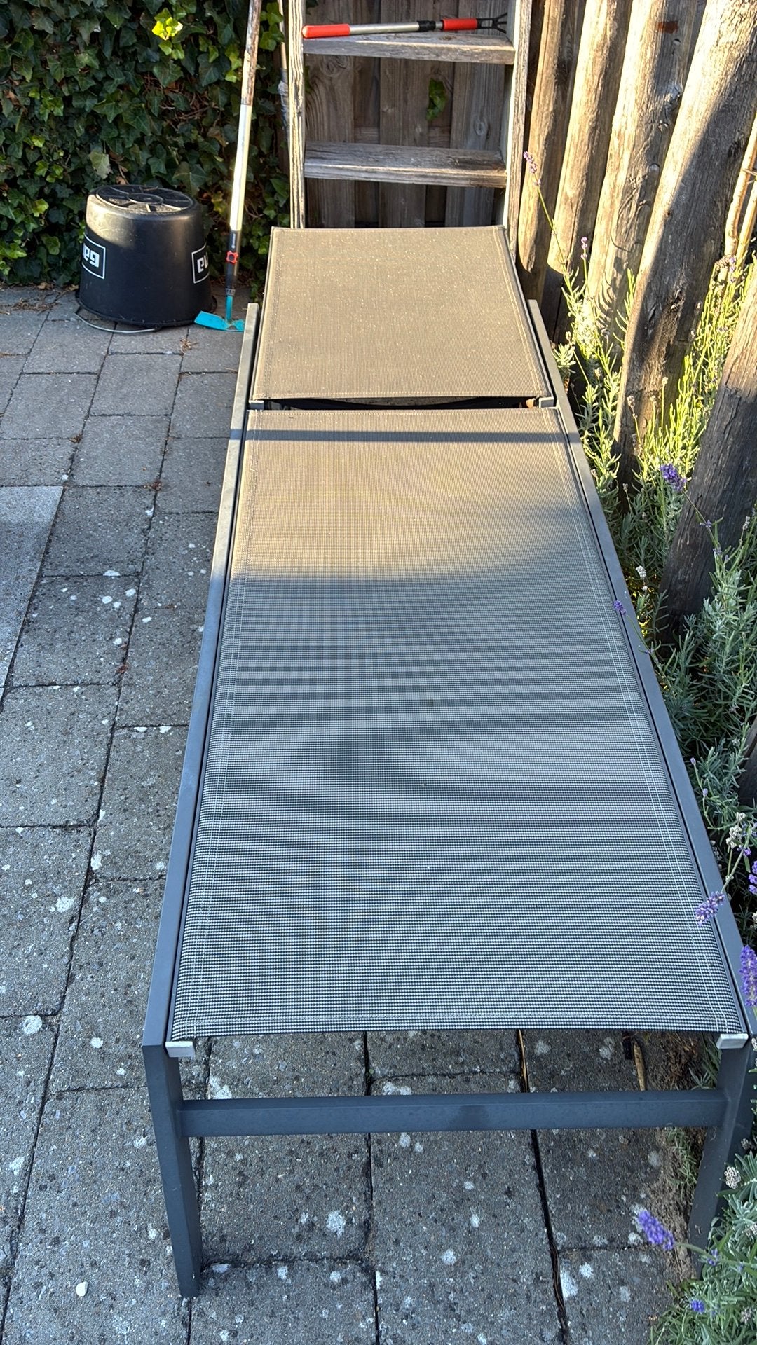 Ligbed, Ophalen, Zo goed als nieuw, Aluminium