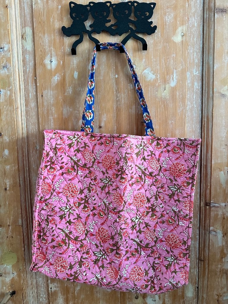 ZARA tote schoudertas tas weekend bag roze zgan, Ophalen of Verzenden, Zo goed als nieuw, Roze, Overige merken