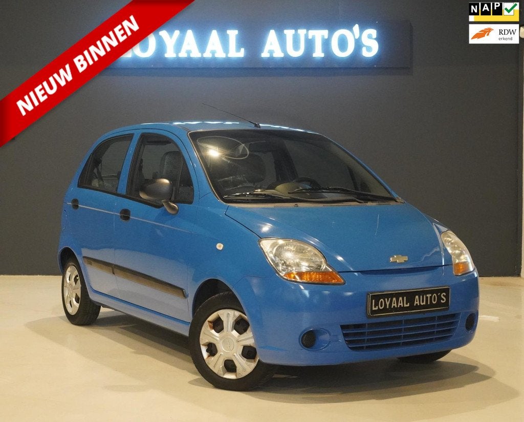 Chevrolet Matiz 0.8 Spirit | APK | BLUETOOTH | ELEK.RAMEN |, Auto's, Voorwielaandrijving, Stof, Gebruikt, Blauw