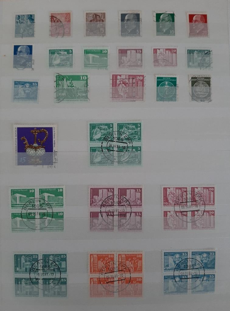 1 Kaart Oude Klassieke Postzegels Duitsland DDR Nr. 5 Gest, Ophalen, DDR, Gestempeld