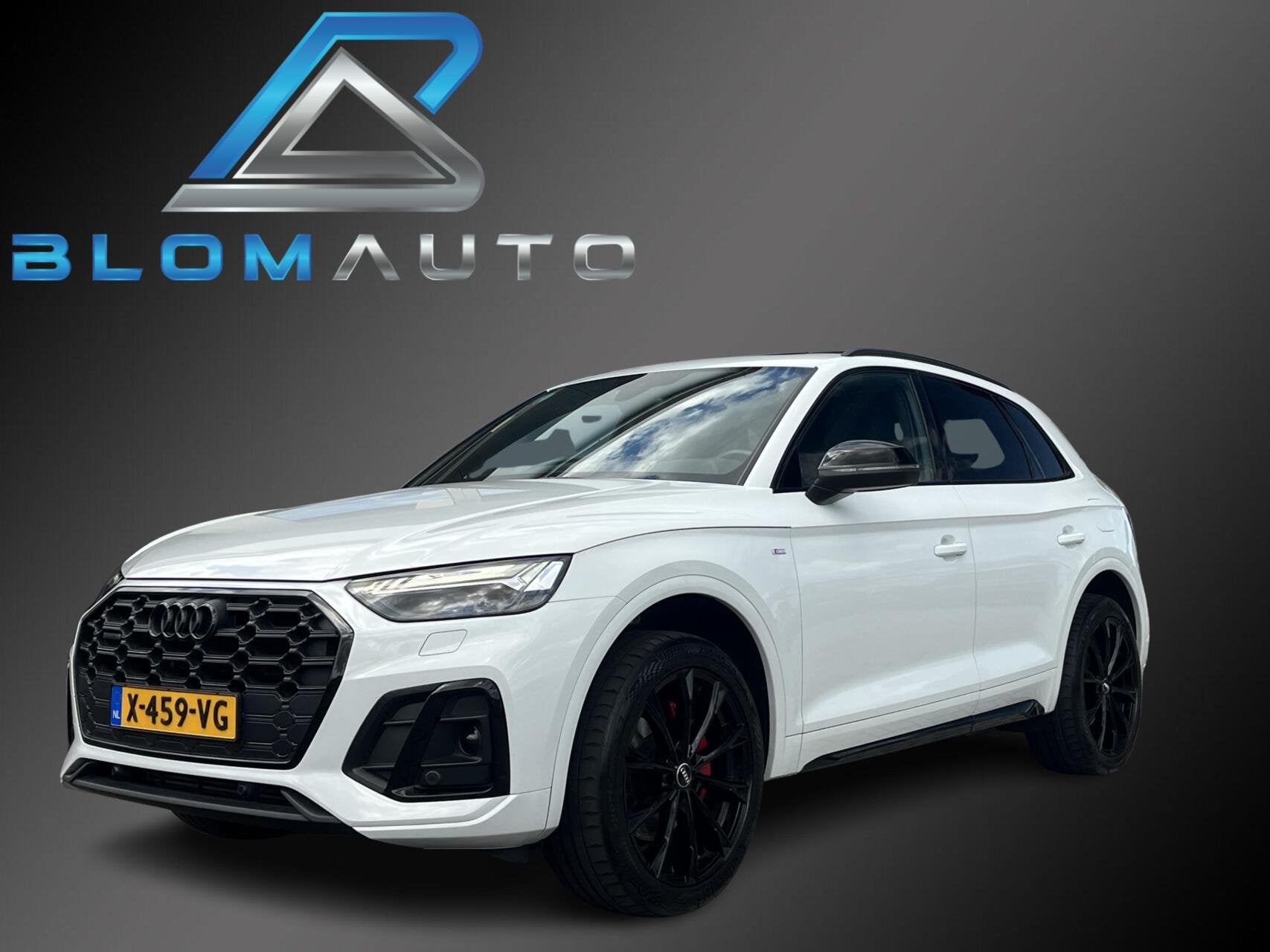 Audi Q5 55 TFSI e S Competition 367PK PANO+MATRIX+20INCH, Automaat, Gebruikt, 4 cilinders, Wit