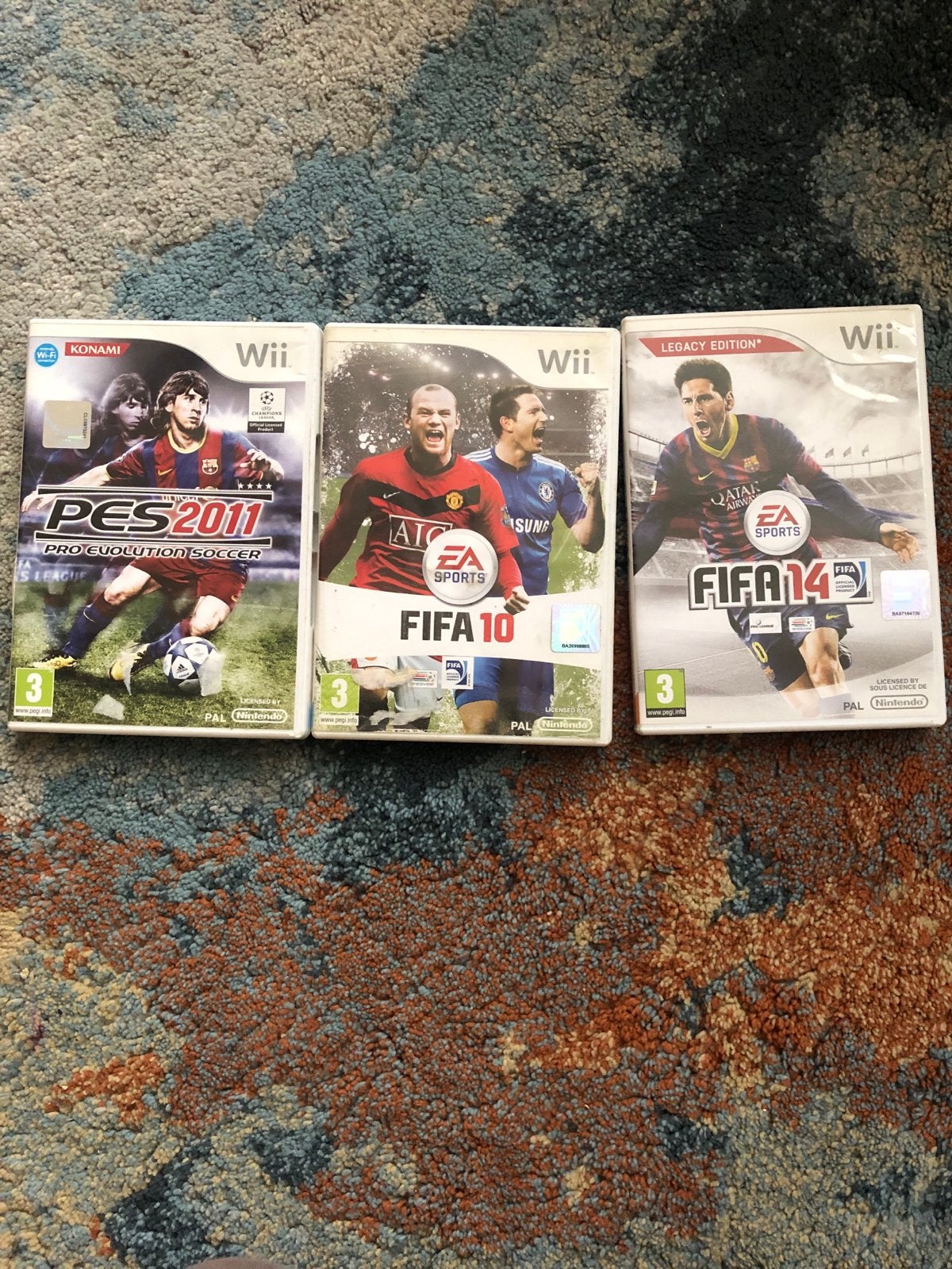 Wii voetbal games: FIFA 10, FIFA 14, PES 2011, Gebruikt, 2 spelers, Eén computer, Ophalen of Verzenden