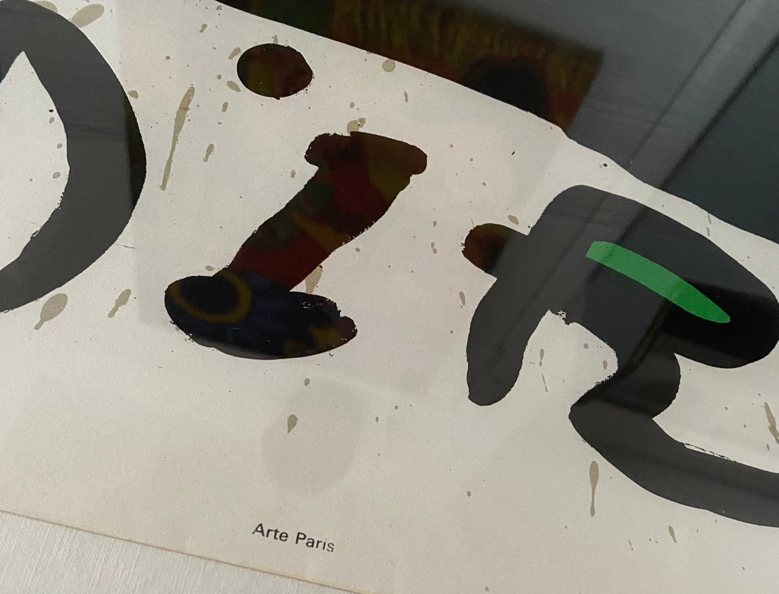 Miro tentoonstellings affiche Galerie Maeght , Parijs 1971, Ophalen, Gebruikt, Onbekend, Print