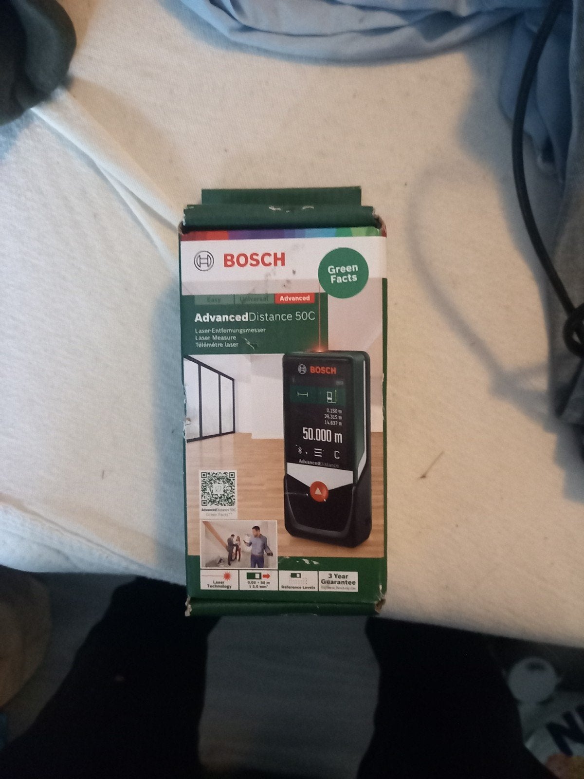 Nieuwe Bosch AdvancedDistance 50C Laser Afstandsmeter, Doe-het-zelf en Verbouw, Ophalen of Verzenden, Nieuw, Afstand