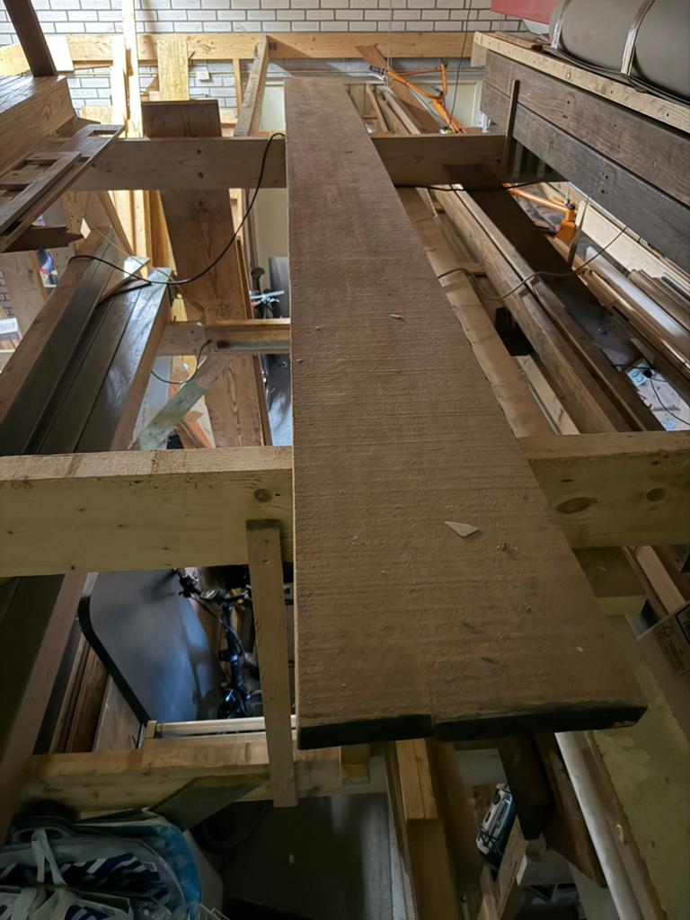 Maranti plank, Ophalen of Verzenden, Zo goed als nieuw, 250 cm of meer, Planken