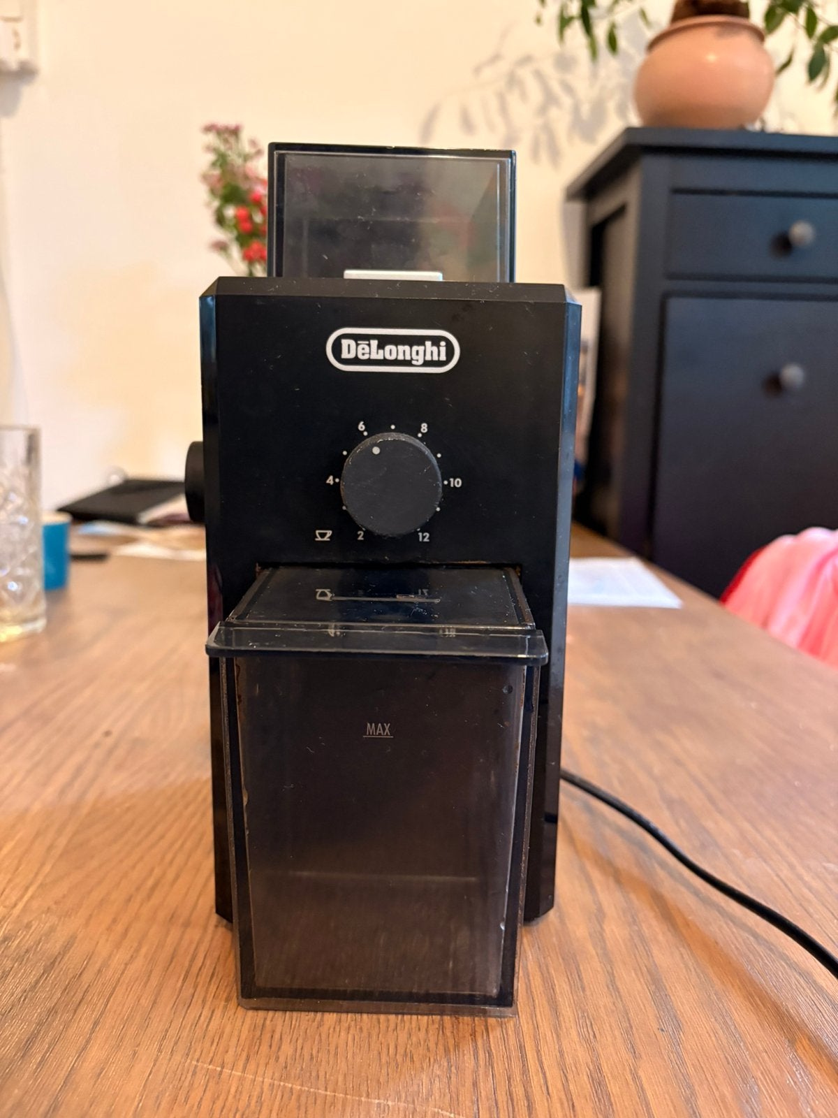 DeLonghi koffiebonenmaler, Witgoed en Apparatuur, Ophalen of Verzenden, Gebruikt, De'Longhi, Koffiemolen