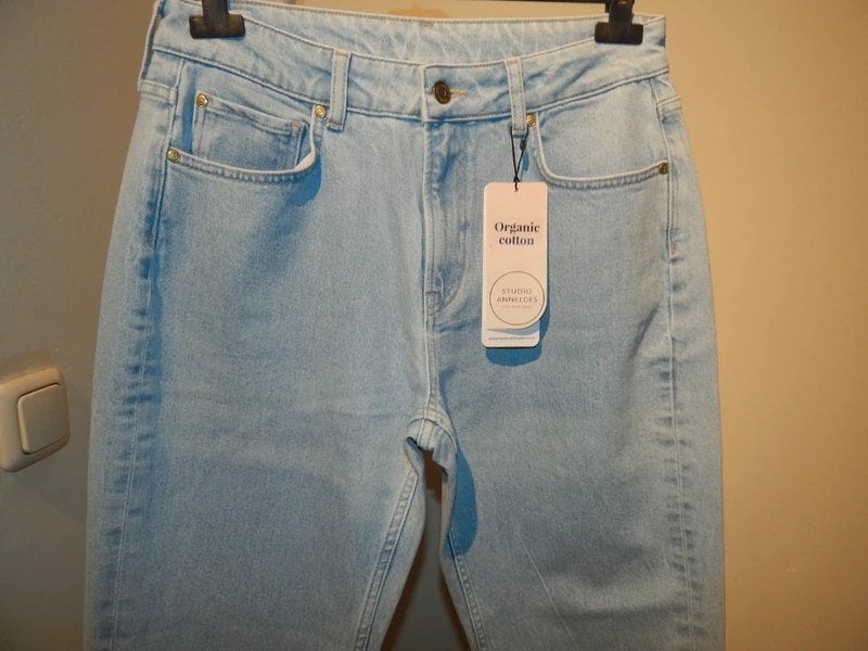 Studio Anneloes jeans broek relaxed fit licht blauw nieuws/m, Studio Anneloes, Nieuw, Maat 36 (S), Lang