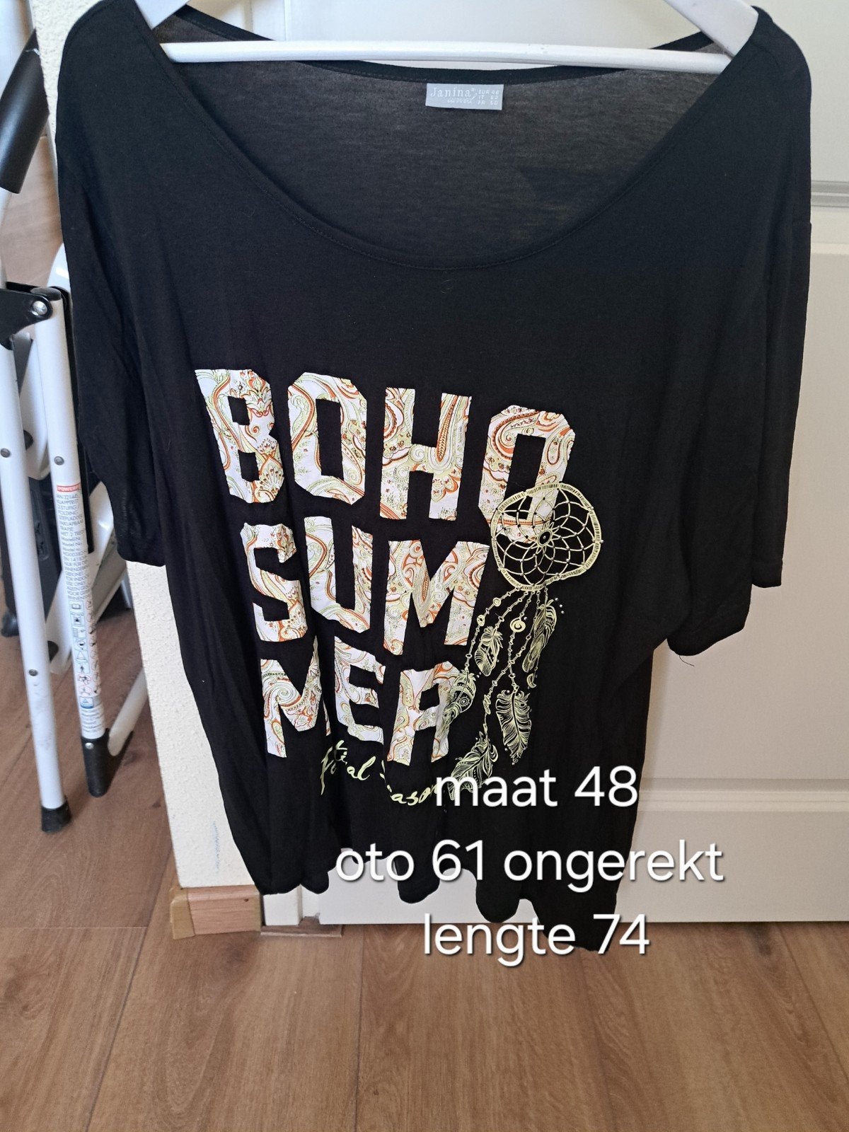 shirtje maat 46 boho summer, Kleding | Dames, Zwart, Gedragen, Janina, Shirt of Top