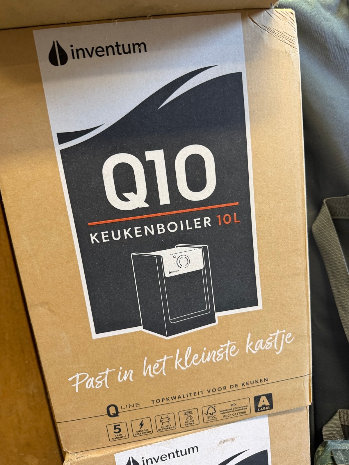Inventum Q10 Keukenboiler 10L - Nieuw in doos, Ophalen, Nieuw, Boiler, Minder dan 3 jaar oud