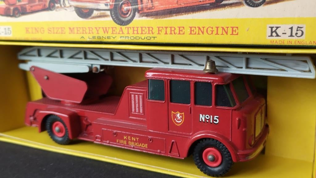 Merryweather Fire Engine Lesney Matchbox King Size K15 Pol, Gebruikt, London, Verzenden, .