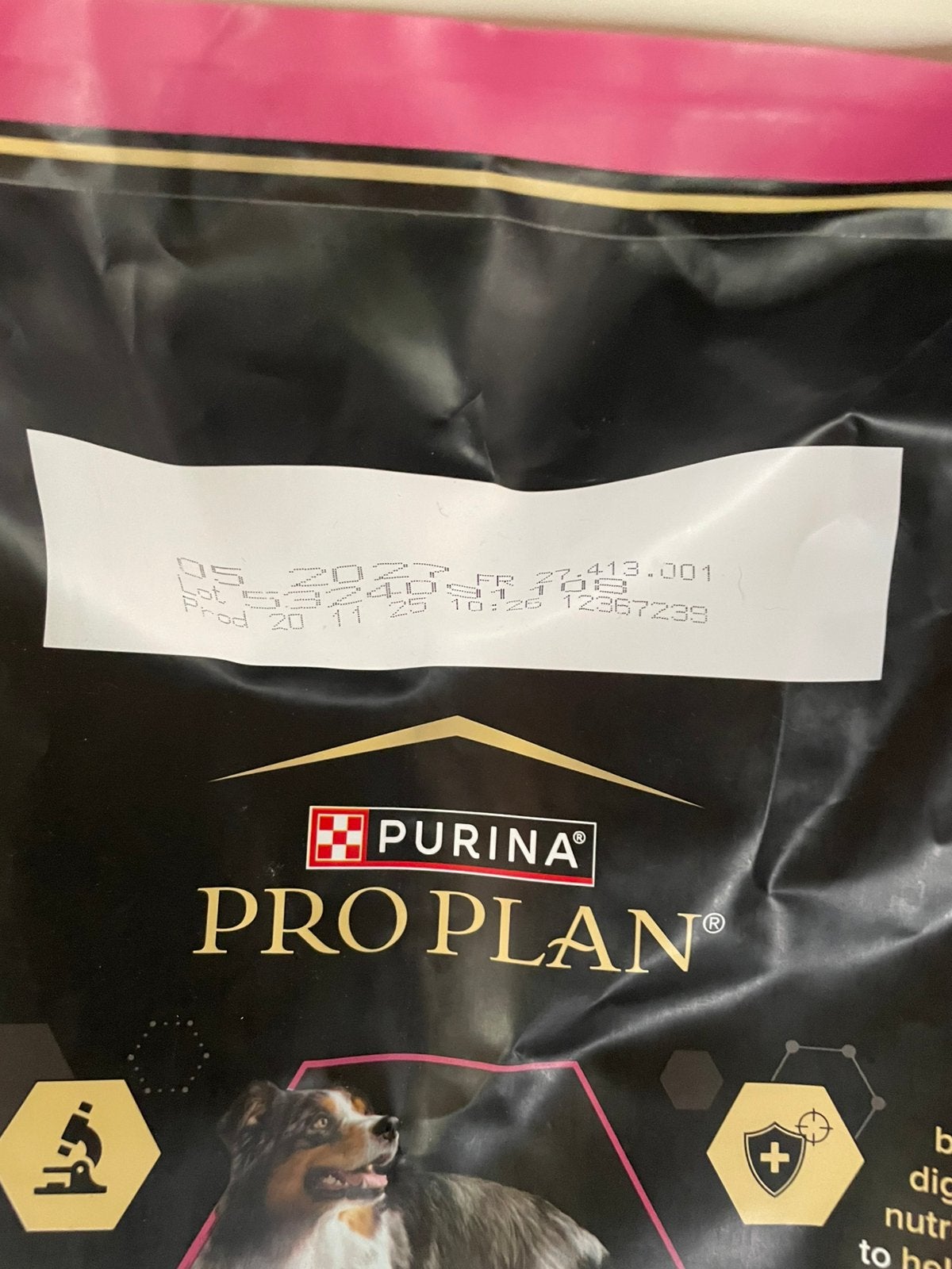 Purina hondenbrok, Ophalen, Hond