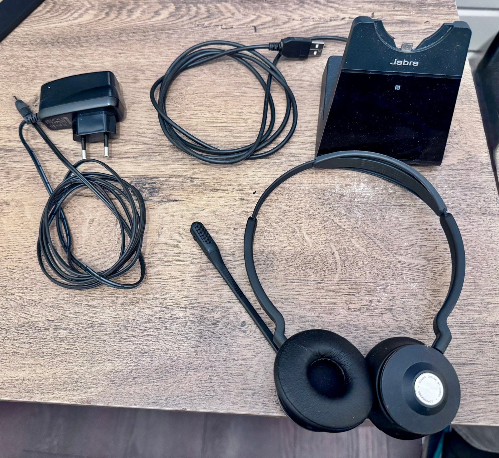 Jabra Engage 75 Stereo Wireless Headset Prof. Calling, Black, Computers en Software, Ophalen of Verzenden, Zo goed als nieuw