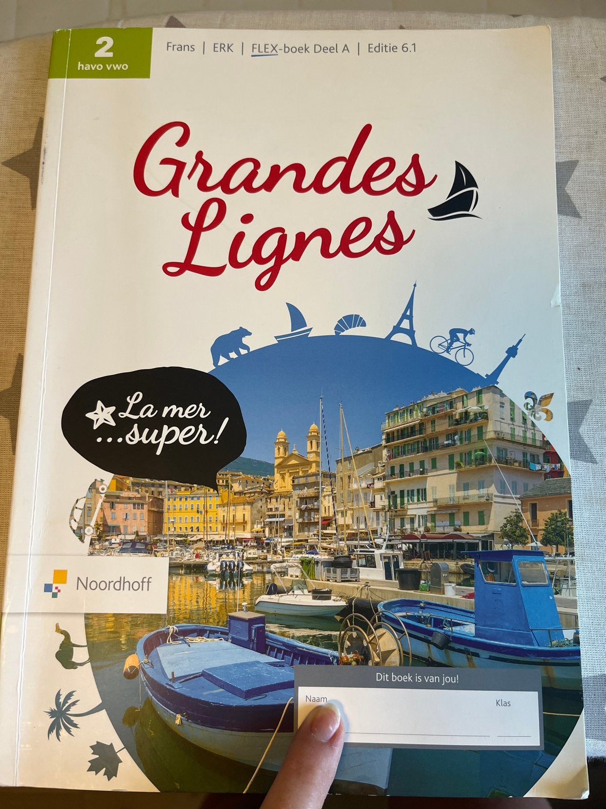 Grandes Lignes 2 havo vwo Frans FLEX-boek Deel A en B, Boeken, Ophalen of Verzenden, Zo goed als nieuw, HAVO, Frans