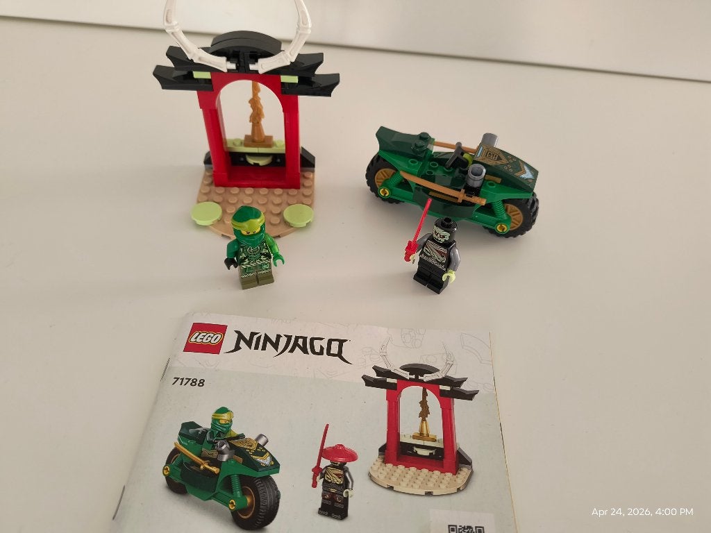 LEGO Ninjago 71788 Lloyd’s Ninja Street Bike compleet setje, Lego, Ophalen of Verzenden, Zo goed als nieuw, Compleet
