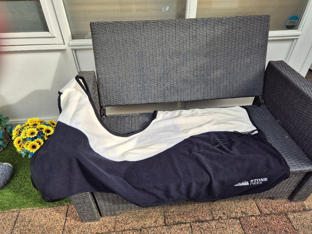 Nieuwe westernzadel uitrijdeken Stone Deek, Overige merken, Nieuw, Fleece, Deken